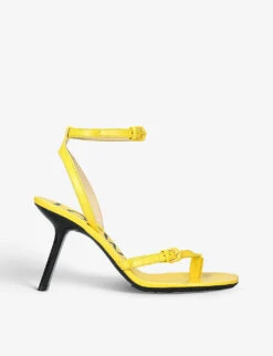 Loewe Petal Leather Heeled Sandals