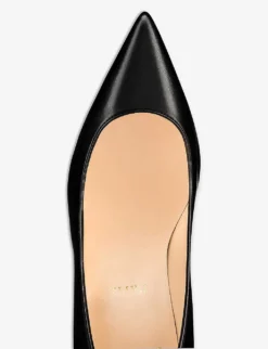 Christian Louboutin Kate 85 Pointed-toe Leather Courts -Manolo Blahnik Store R04108624 NAPPASHINYBLACK ALT02