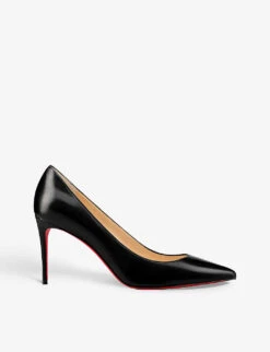 Christian Louboutin Kate 85 Pointed-toe Leather Courts