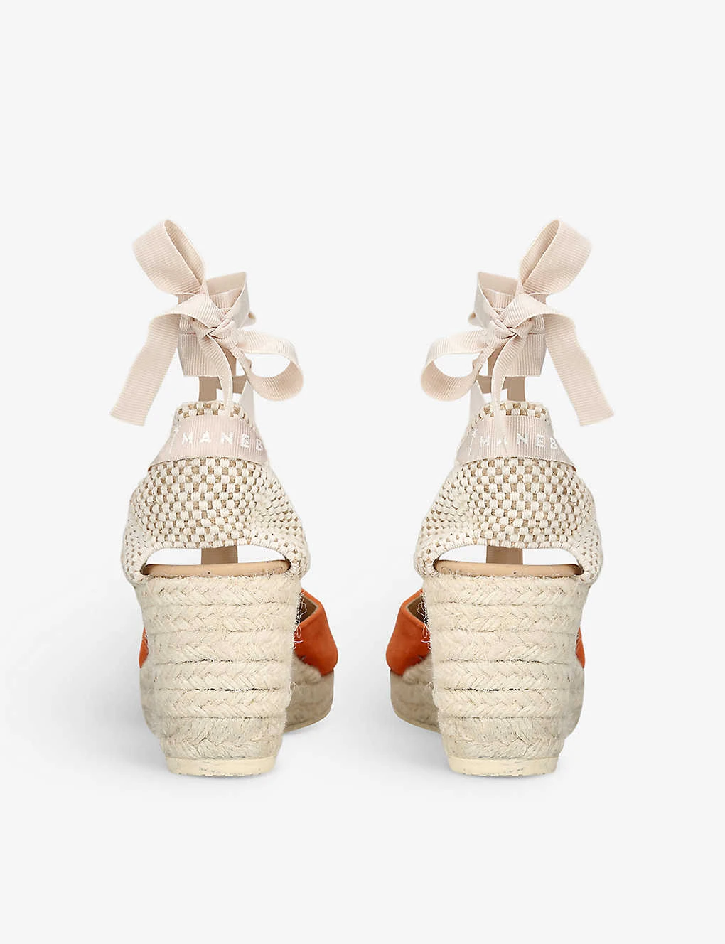 Manebi Hamptons Contrast-stitch Suede Heeled Espadrilles 4 Manebi Hamptons Contrast-stitch Suede Heeled Espadrilles - Image 4