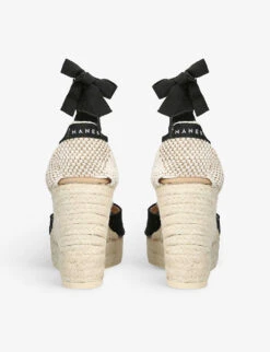 Manebi La Havana Closed-toe Organic-hemp Wedge Espadrilles -Manolo Blahnik Store R04110942 BLACK ALT03