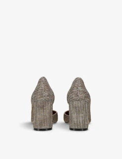 Kurt Geiger London Burlington Cut-out Heeled Woven Courts -Manolo Blahnik Store R04110981 BEIGE ALT03