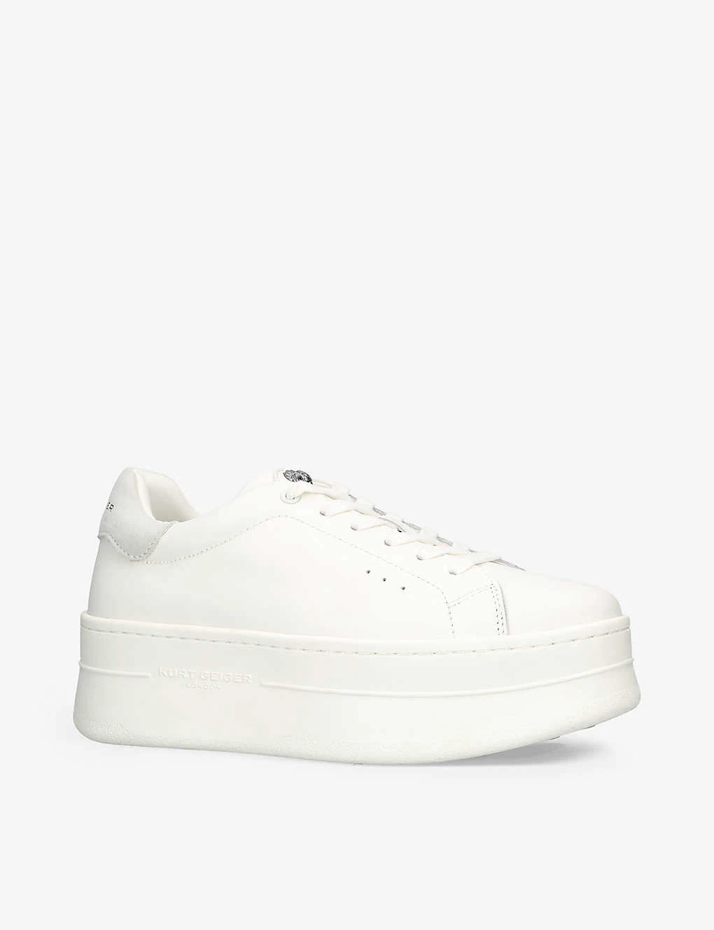 Kurt Geiger London Laney Pumped Platform-sole Leather Low-top Trainers 3 Kurt Geiger London Laney Pumped Platform-sole Leather Low-top Trainers - Image 3