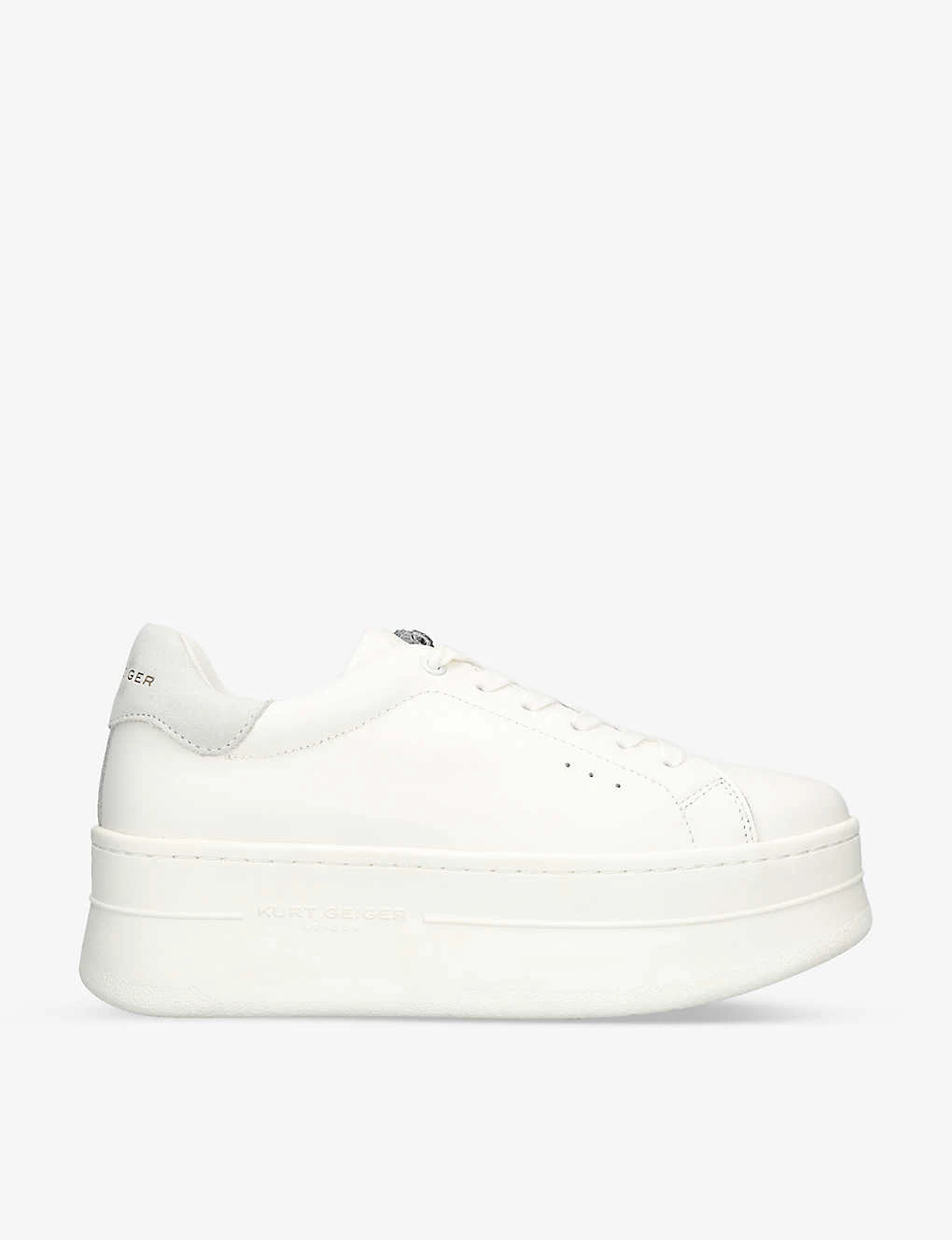 Kurt Geiger London Laney Pumped Platform-sole Leather Low-top Trainers 1 Kurt Geiger London Laney Pumped Platform-sole Leather Low-top Trainers