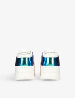 Kurt Geiger London Laney Pumped Platform-sole Striped Leather Low-top Trainers -Manolo Blahnik Store R04110992 MULTOTHER ALT03