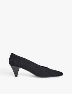 Zayla Cone-heel Suede Courts