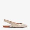 Savannah Slingback Woven-leather Flats