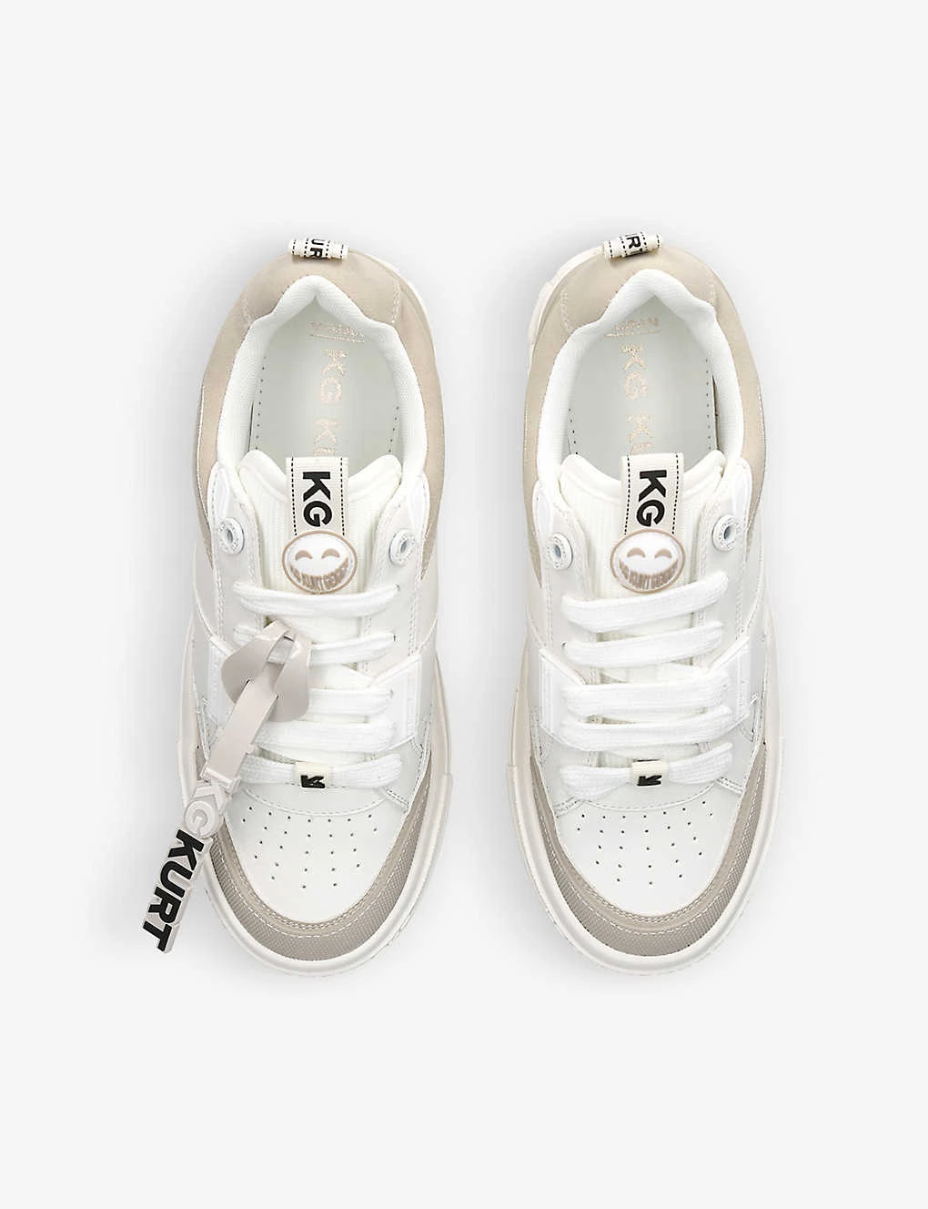 KG Kurt Geiger Lea Contrast-panel Faux-leather Low-top Trainers 2 KG Kurt Geiger Lea Contrast-panel Faux-leather Low-top Trainers - Image 2