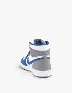 Nike Air Jordan 1 High Leather High-top Trainers -Manolo Blahnik Store R04119775 TRUEBLUEGREY ALT03