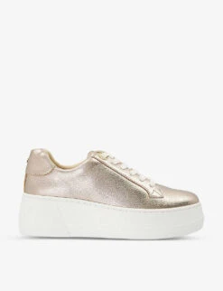 Dune Episode Flatform Leather Trainers