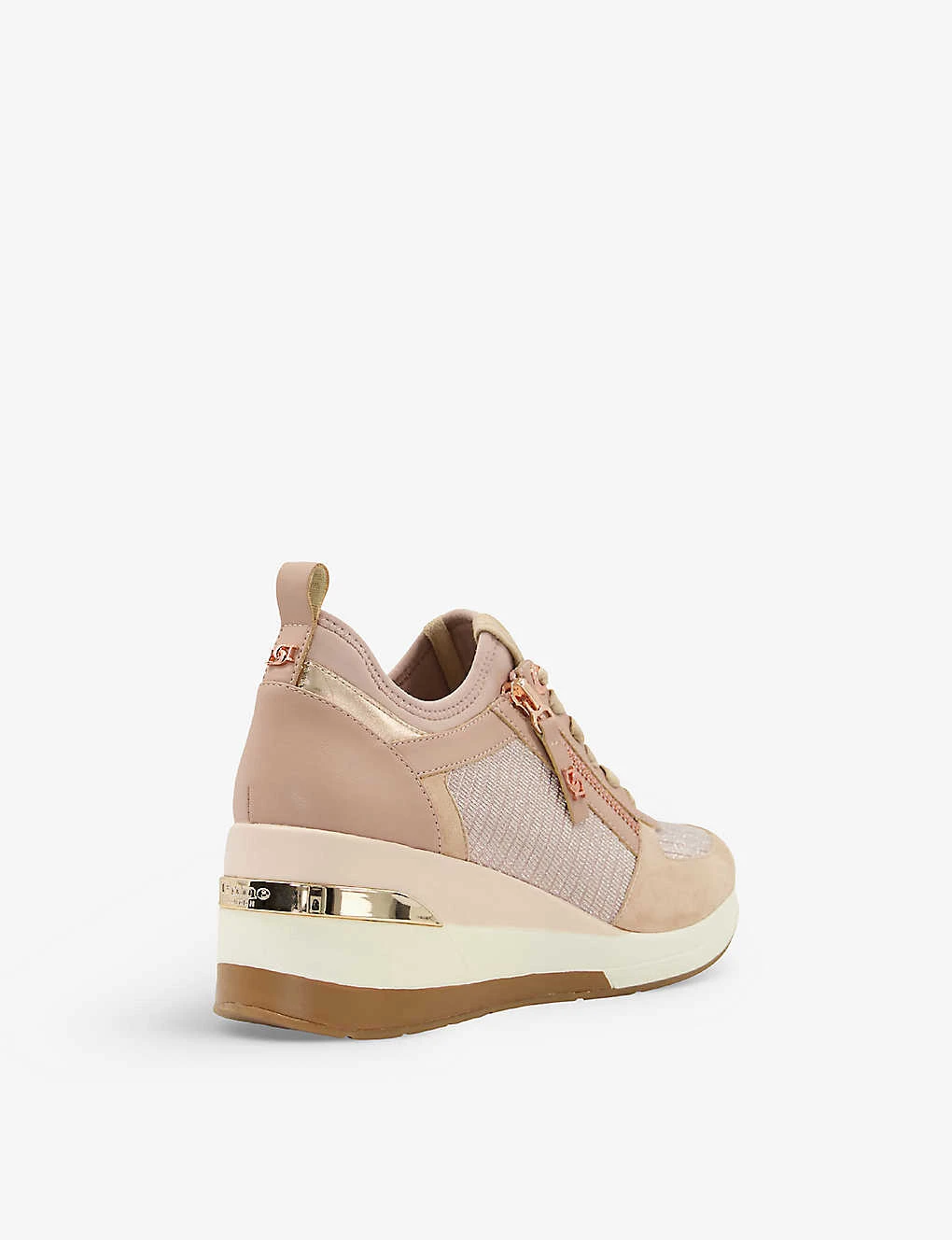 Dune Eilin Wedge Leather Trainers 4 Dune Eilin Wedge Leather Trainers - Image 4