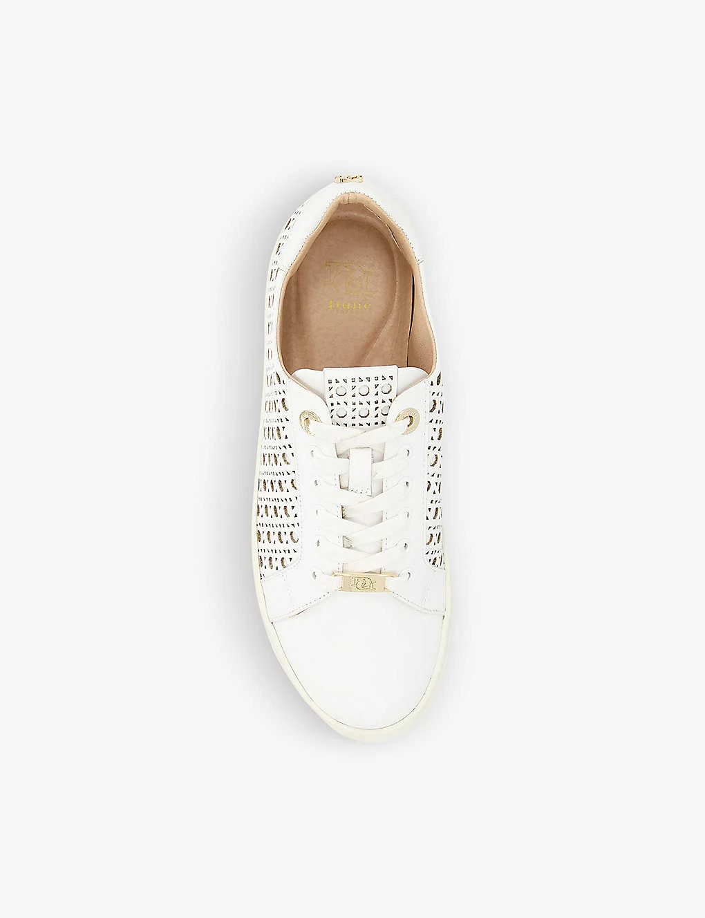 Dune Ease Laser-cut Low-top Faux-leather Low-top Trainers 2 Dune Ease Laser-cut Low-top Faux-leather Low-top Trainers - Image 2