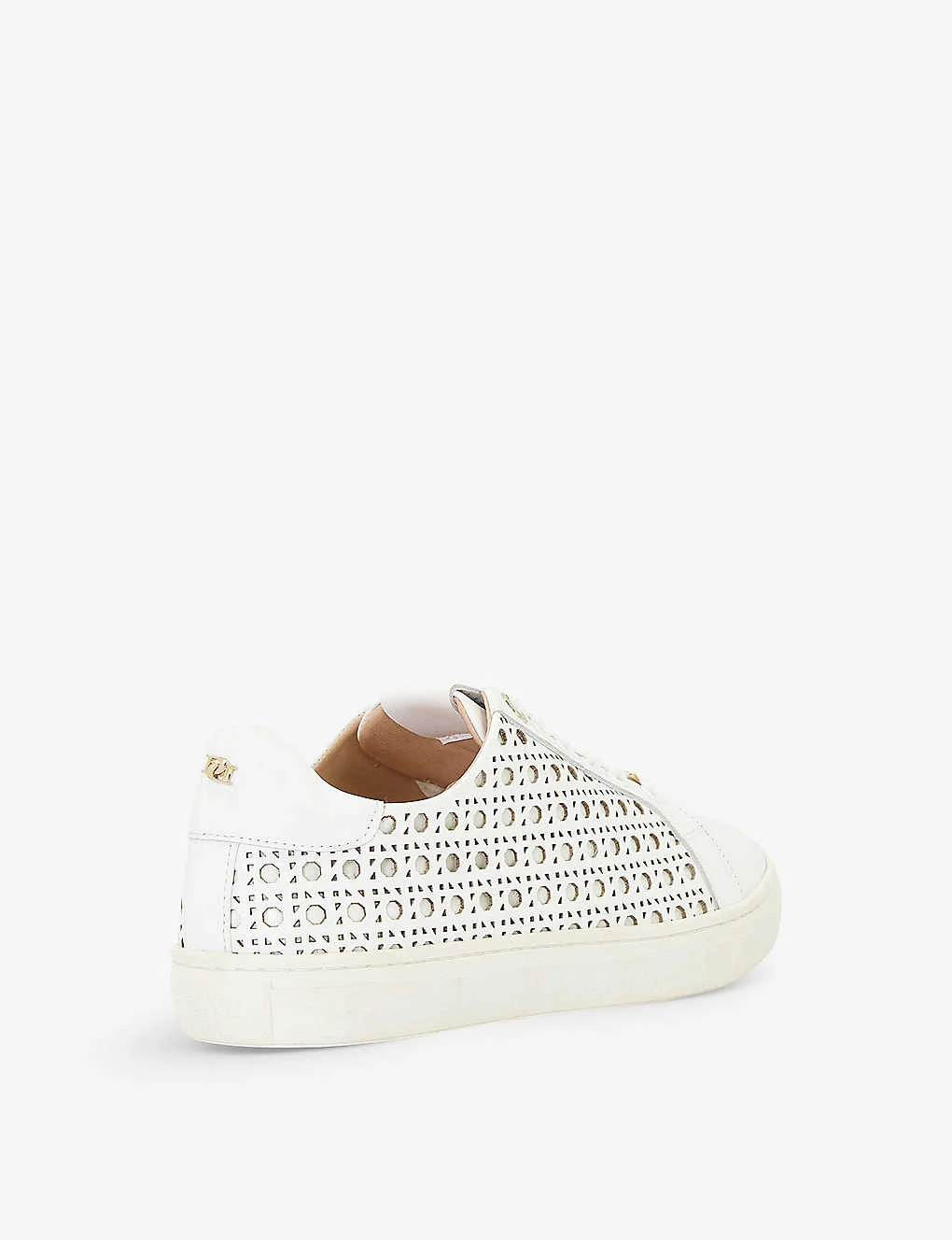 Dune Ease Laser-cut Low-top Faux-leather Low-top Trainers 4 Dune Ease Laser-cut Low-top Faux-leather Low-top Trainers - Image 4