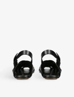 Bottega Veneta Intrecciato-weave Buckled Leather Sandals 8 Bottega Veneta Intrecciato-weave Buckled Leather Sandals -Manolo Blahnik Store R04124469 BLACK ALT03