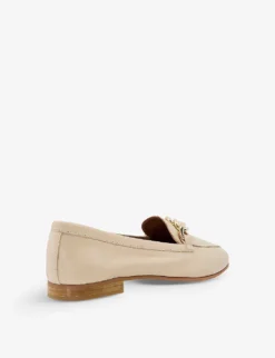 Dune Goldsmith Chain-trim Leather Loafers -Manolo Blahnik Store R04125230 ECRULEATHER ALT03