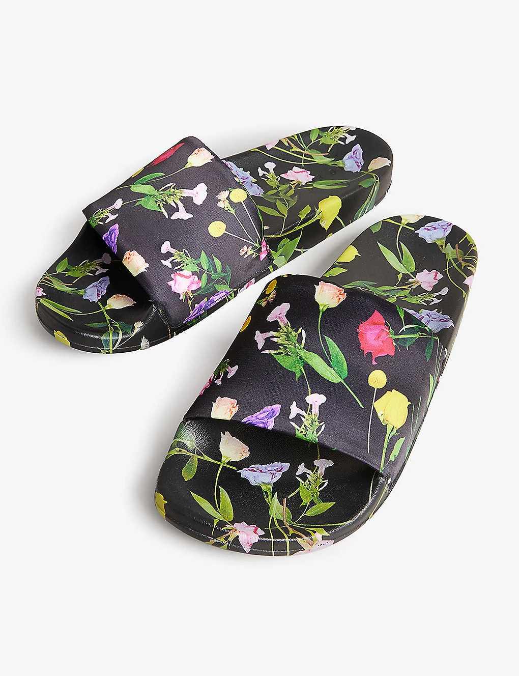 Ted Baker Floral-print Satin Sliders 3 Ted Baker Floral-print Satin Sliders - Image 3