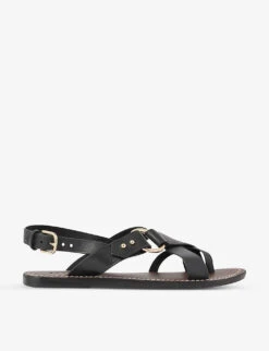 Soeur Florence Gold-toned Leather Sandals