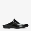 Dries Van Noten Almond-toe Branded-sole Leather Mules