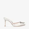 Sophia Webster Margaux Crystal-embellished Leather Heeled Mules