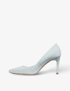Floret Pointed-toe Stiletto-heel Suede Court Shoes -Manolo Blahnik Store R04128600 GRESEAGREEN ALT02