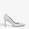 Floret Pointed-toe Stiletto-heel Suede Court Shoes