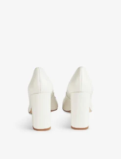 June Block-heel Leather Courts -Manolo Blahnik Store R04130231 WHIWHITE ALT03