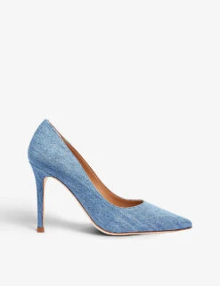 Fern Pointed-toe Denim Courts