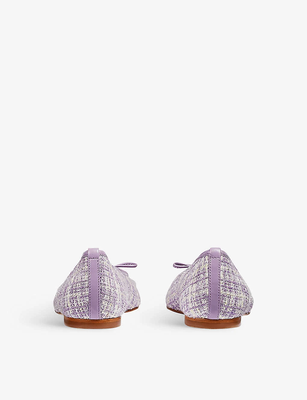 Kara Toe-cap Tweed And Leather Ballerina Pumps 4 Kara Toe-cap Tweed And Leather Ballerina Pumps - Image 4