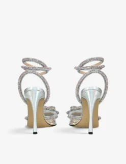 Crystal Flower 110 Satin Heeled Sandals -Manolo Blahnik Store R04131093 OTHER ALT03
