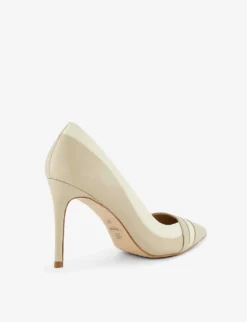 Dune Alexandria Pointed High-heeled Leather Court Shoes -Manolo Blahnik Store R04131788 ECRULEATHER ALT03