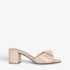 Valentino Garavani One Stud Stud-embellished Patent-leather Heeled Sandals