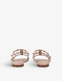 Valentino Garavani Rockstud Stud-embellished Woven Sandals 8 Valentino Garavani Rockstud Stud-embellished Woven Sandals -Manolo Blahnik Store R04132897 BLUSH ALT03