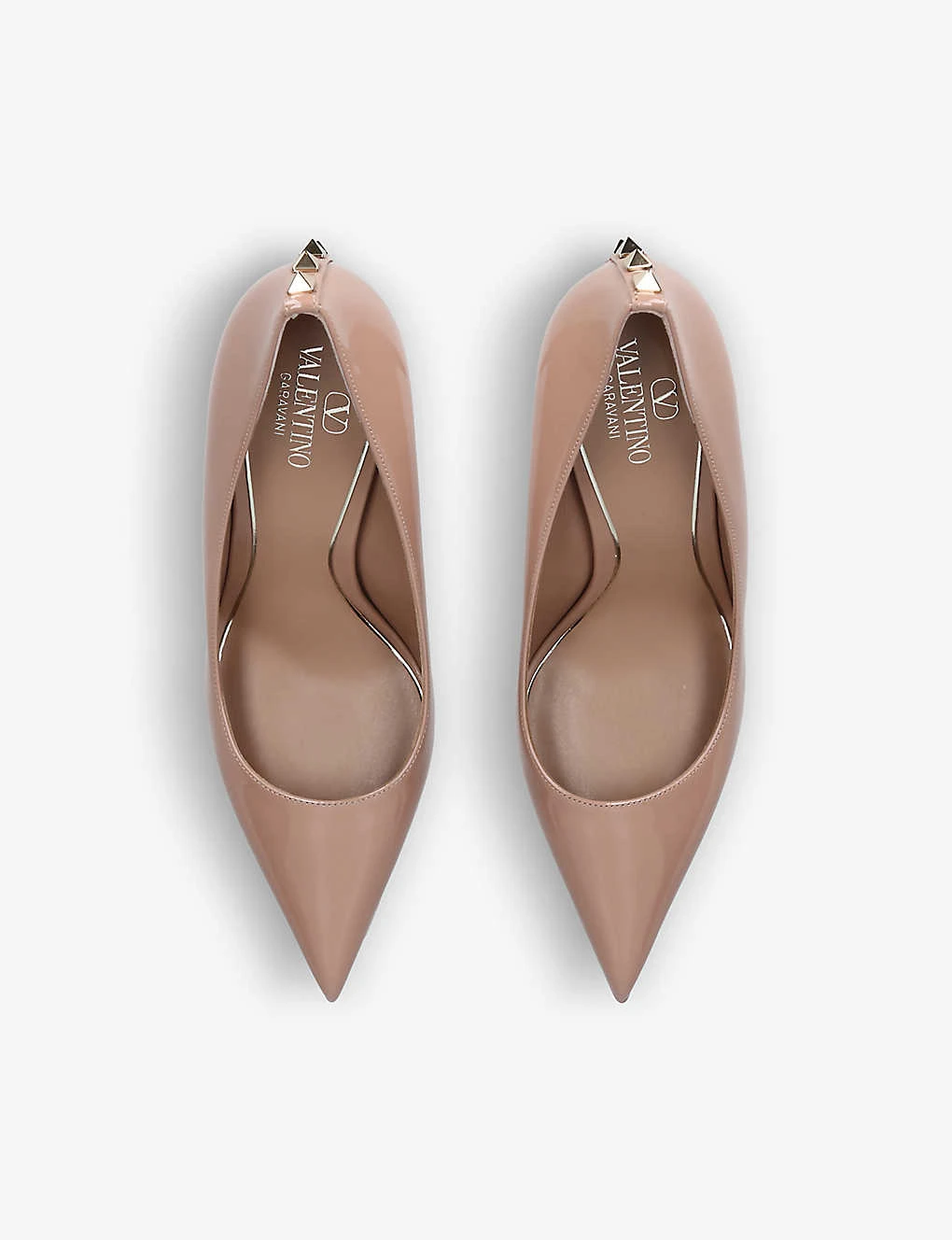 Valentino Garavani Rockstud Stud-embellished Patent-leather Heeled Courts 2 Valentino Garavani Rockstud Stud-embellished Patent-leather Heeled Courts - Image 2