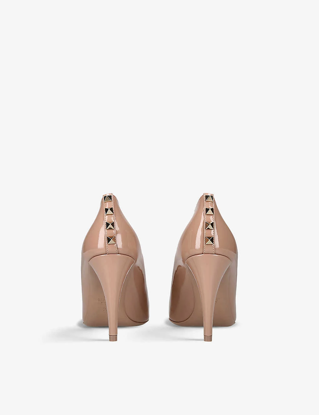 Valentino Garavani Rockstud Stud-embellished Patent-leather Heeled Courts 4 Valentino Garavani Rockstud Stud-embellished Patent-leather Heeled Courts - Image 4
