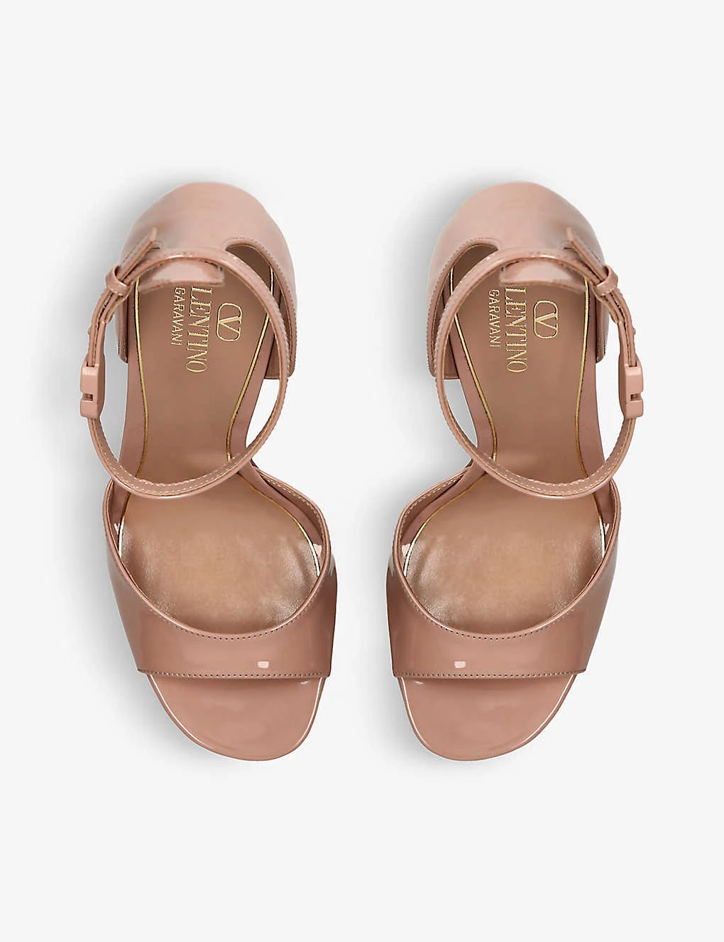 Valentino Garavani Tan-Go Platform-sole Patent-leather Heeled Sandals 2 Valentino Garavani Tan-Go Platform-sole Patent-leather Heeled Sandals - Image 2
