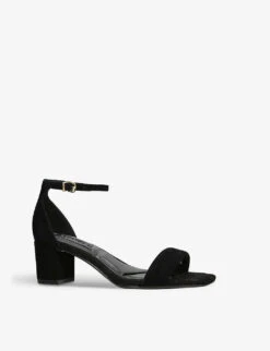 Carvela Second Skin 2 Heeled Suede Sandals 6 Carvela Second Skin 2 Heeled Suede Sandals -Manolo Blahnik Store R04133294 BLACK ALT02