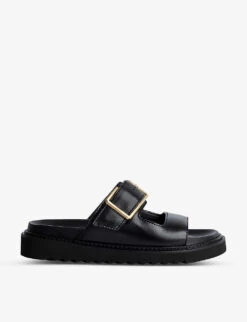 Zadig & Voltaire Cecilia Alpha Double-strap Cleated-sole Leather Sandals