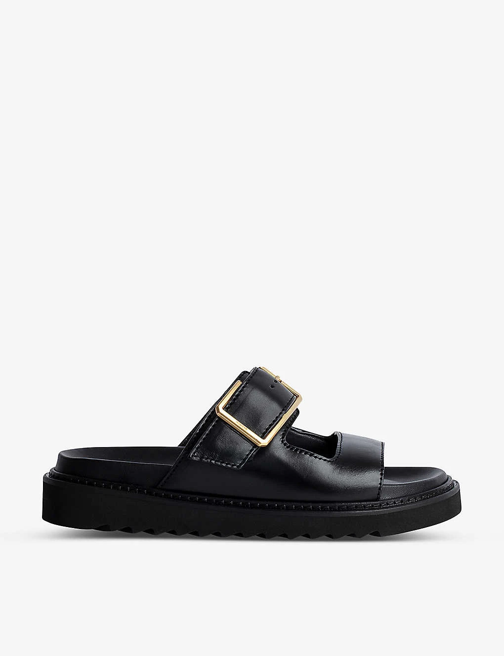 Zadig & Voltaire Cecilia Alpha Double-strap Cleated-sole Leather Sandals 1 Zadig & Voltaire Cecilia Alpha Double-strap Cleated-sole Leather Sandals