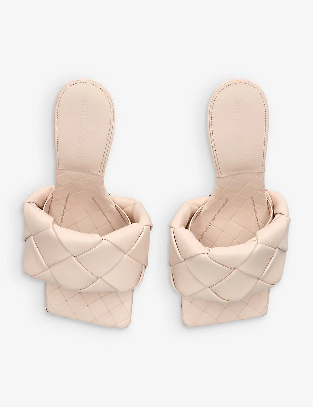 Bottega Veneta Intrecciato-woven Square-toe Leather Heeled Mules 2 Bottega Veneta Intrecciato-woven Square-toe Leather Heeled Mules - Image 2