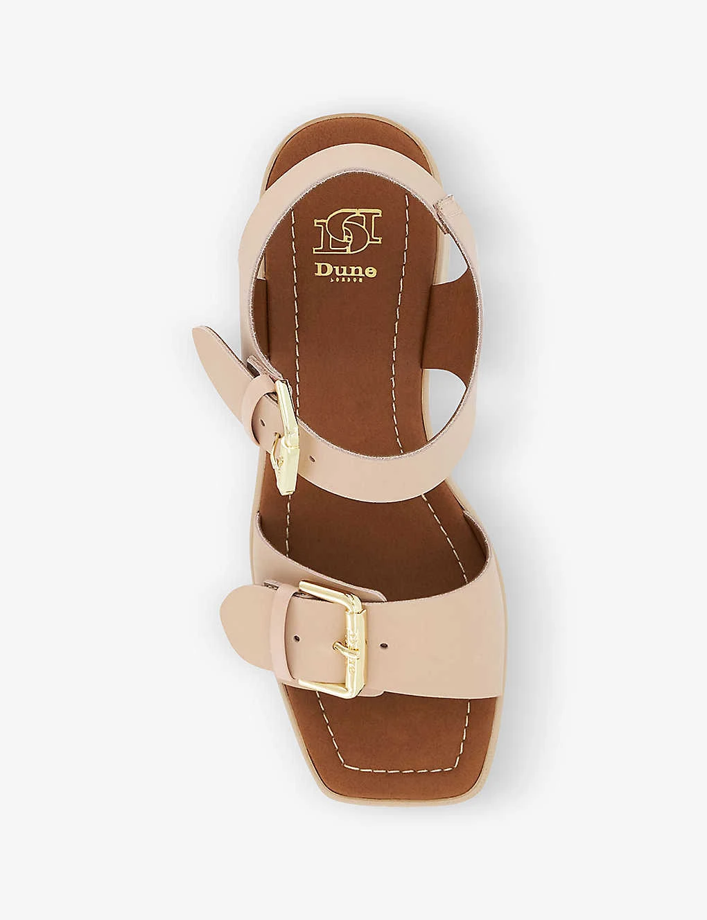 Dune Jenies Two-buckle Leather Platform Sandals 2 Dune Jenies Two-buckle Leather Platform Sandals - Image 2