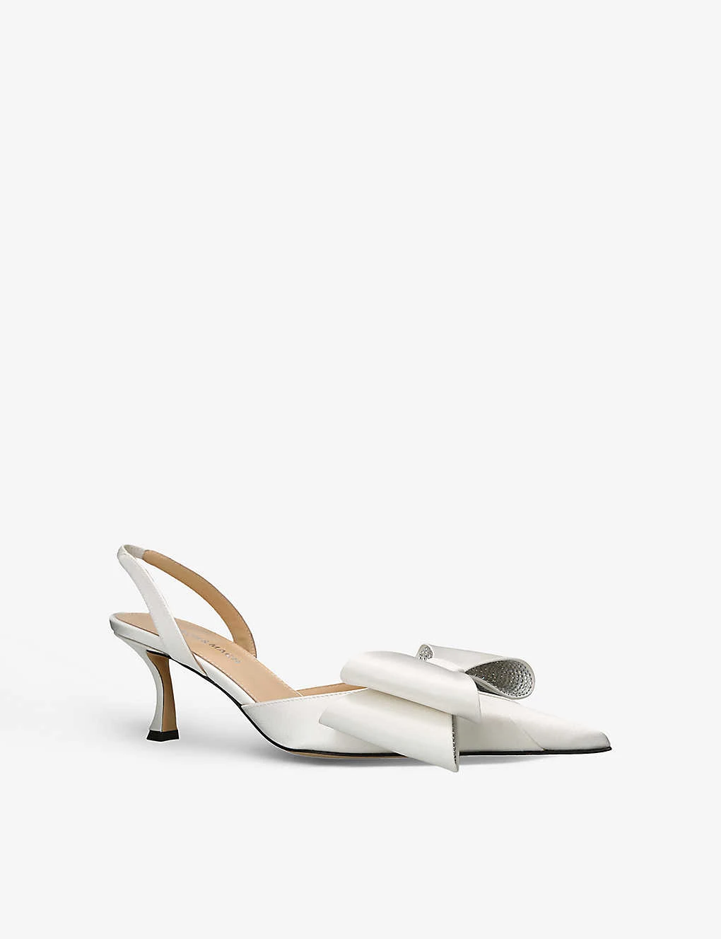 Le Cadeu Bow-embellished Satin Heeled Slingback Courts 3 Le Cadeu Bow-embellished Satin Heeled Slingback Courts - Image 3
