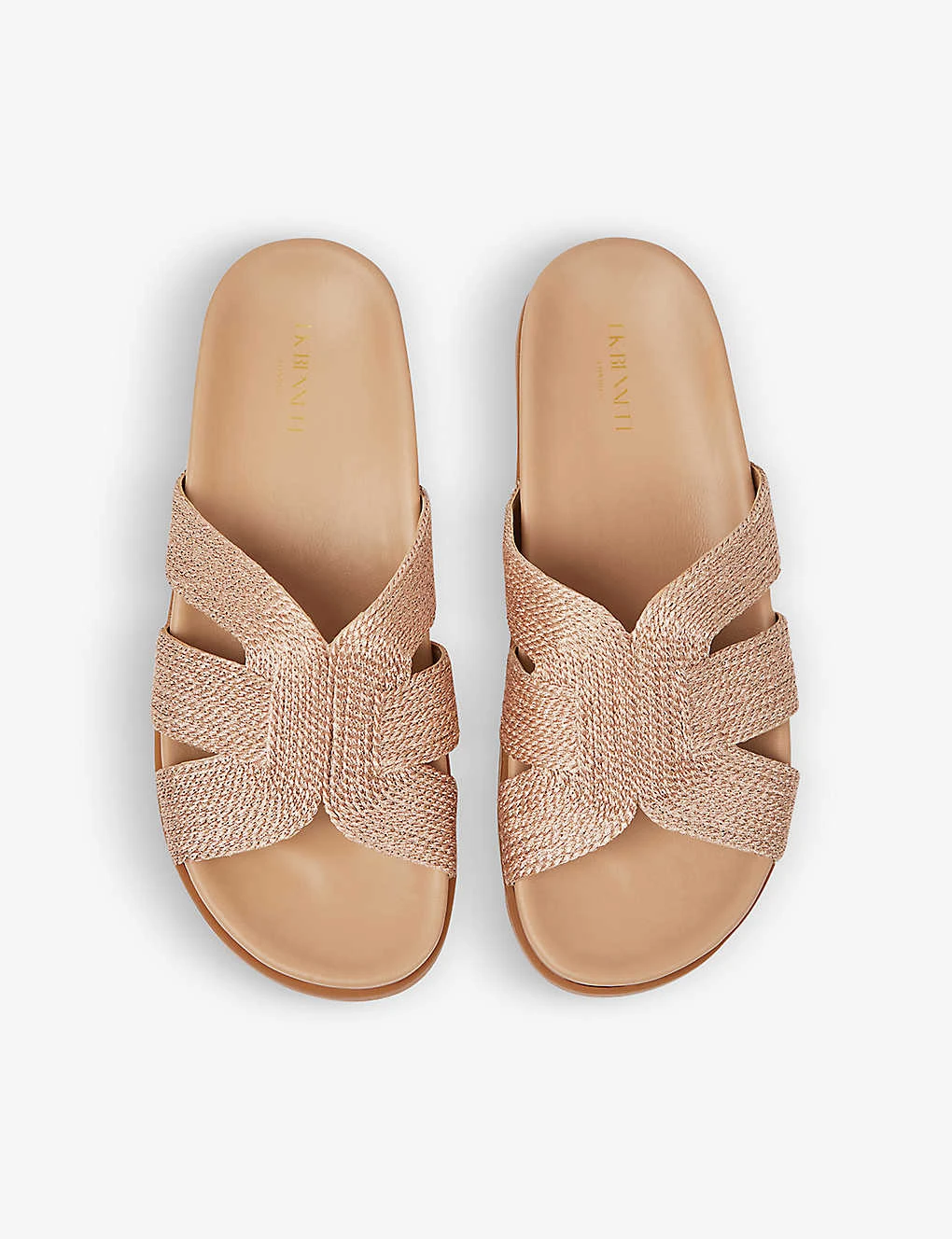 Rachelle Cut-out Flat-sole Rope Raffia Sandals 2 Rachelle Cut-out Flat-sole Rope Raffia Sandals - Image 2