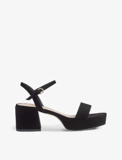 Amia Open-toe Block-heel Leather Sandals