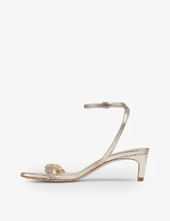 Andria Crystal-embellished Kitten-heel Leather Sandals -Manolo Blahnik Store R04138310 GOLGOLD ALT02