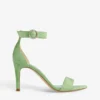 Ivy Open-toe Suede Heeled Sandals