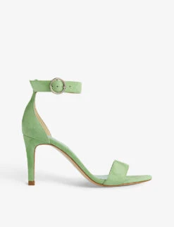 Ivy Open-toe Suede Heeled Sandals