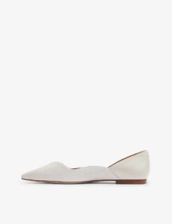 Iris Pointed-toe Leather Ballet Shoes -Manolo Blahnik Store R04138327 CREECRU ALT02