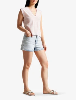 Ted Baker Ashika Logo-print Cross-strap Woven Sandals 9 Ted Baker Ashika Logo-print Cross-strap Woven Sandals -Manolo Blahnik Store R04142384 IVORY ALT04