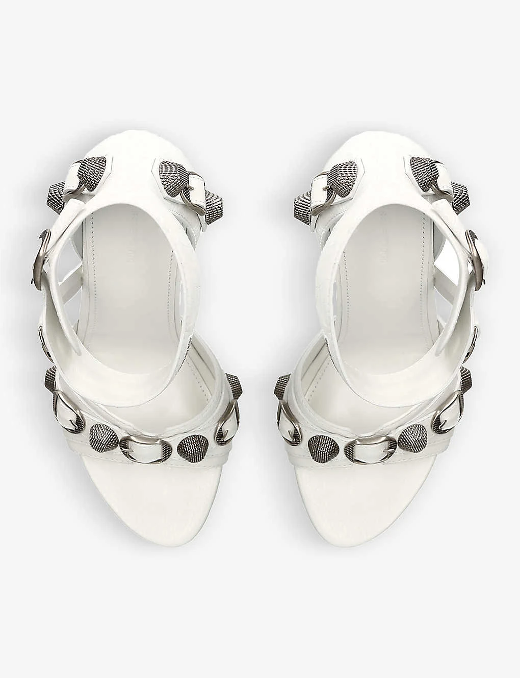 Balenciaga Cagole 110 Stud-embellished Leather Heeled Sandals 2 Balenciaga Cagole 110 Stud-embellished Leather Heeled Sandals - Image 2