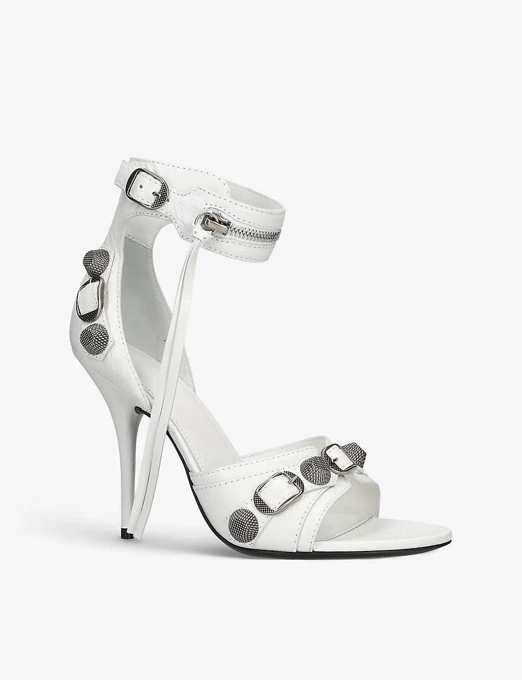 Balenciaga Cagole 110 Stud-embellished Leather Heeled Sandals 3 Balenciaga Cagole 110 Stud-embellished Leather Heeled Sandals - Image 3